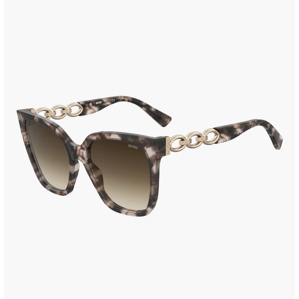 NEW MOSCHINO MOS098/S HT8 HA Sunglasses Pink Havana Frame Brown Lenses 55mm